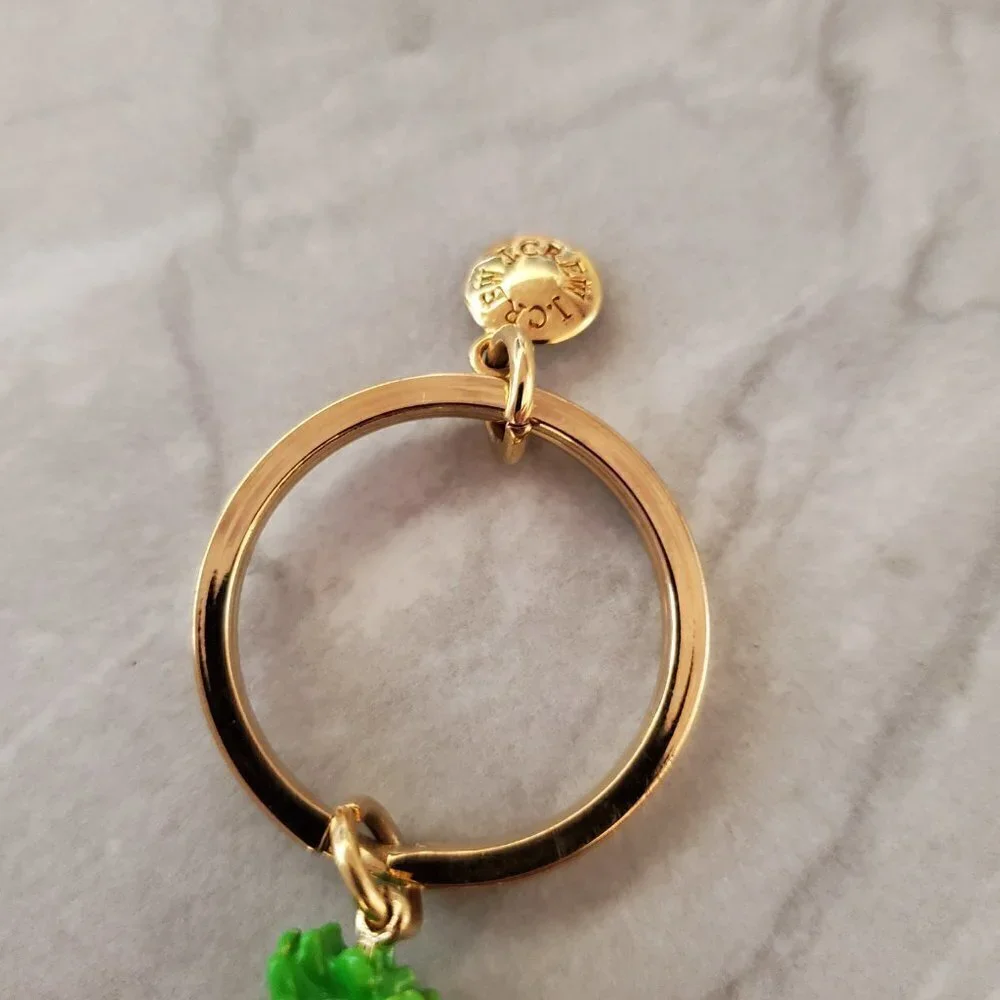 🥕 Vintage 2000s 00s Y2k J.Crew Key Chain Fob Enamel Carrot 🥕